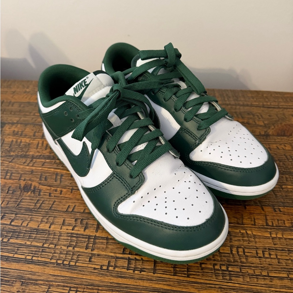 Nike Michigan State Green Low Dunks